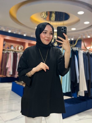 Klimalı Sweatshirt Siyah