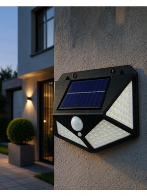 Sbus Shop Solar LED Duvar Lambası 3 Işık Modlu UCZZY100SOLARLAMBA-4