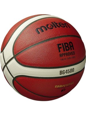 Molten B6G4500 6 No FIBA Onaylı 6 No Turuncu TBL Basketbol Maç Topu PU Deri Malzeme