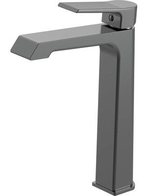 Creavit Stark Uzun Lavabo Armatürü Gun Grey