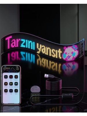 Rüzgar Dekor Rgb LED Matris Panel Esnek Yapı UCZZZLEDMATRİX60CM