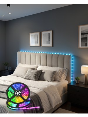 Rüzgar Dekor Kumandalı Şerit LED 5 Metre XUCZ5MŞERİTLED-8