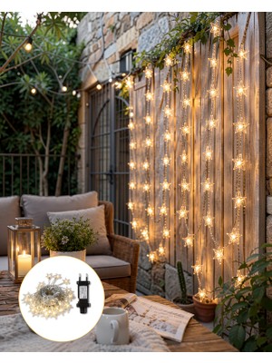 Rüzgar Dekor 20 Ledli 5 Metre Günışığı Yıldız LED Şerit UCZZZ5MYILDIZLED-7
