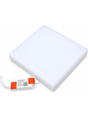 Sunlight Kare Sıva Üstü 20 Watt LED Panel Armatür Trafolu Beyaz Gün Işığı
