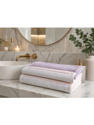 2 Adet %100 Pamuk Jakarlı El Yüz Havlusu 47X82 cm – Yumuşak Dokulu, Yüksek Emici, Çeyizlik & Misafir Havlusu, Renkli Desenli Banyo & Mutfak Havlusu
