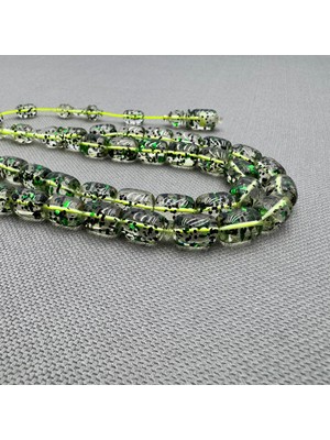 Aslan Tespih Usta Işçilikli Diamond Parçacıklı Uçak Camı Tespih