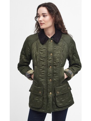 Barbour Beadnell Polar Kapitone Ceket OL91 Olive