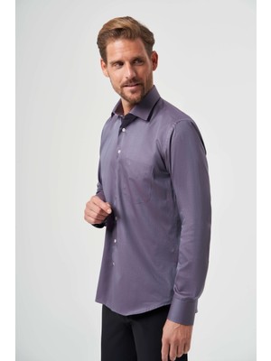 Bisse Füme Regular Fit %100 Pamuk Klasik Gömlek GM23K232047_D57