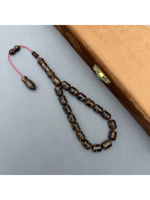 Aslan Tespih Mis Kokusu Üzerinde Kapsül Kesim Efe Maskot Tarçın Ağacı Tespih