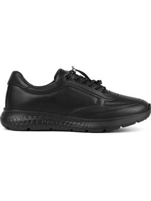 Tergan Siyah Hakiki Deri Kadın Sneaker - K26S1AY68993-A23