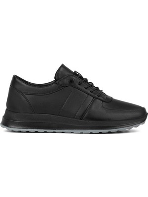 Tergan Siyah Hakiki Deri Erkek Sneaker - E26S1AY57929-A23