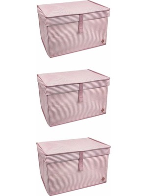 Royaleks Çok Amaçlı Düzenleyici Kutu Organizer Cırt Cırtlı Hurç Mega Plus Boy 40CM x 30CM x 70CM (3 Adet)