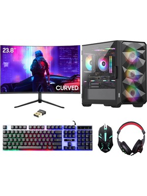 Turbox TX9717 I5 12400F 16GB Ddr4 Ram 480GB SSD 8gb RX580 23.8 Fhd 100Hz Curved Oyun Oem Paket
