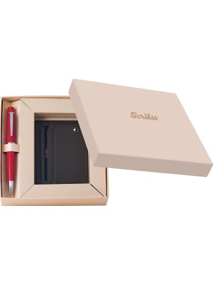 Str Store Kredi Kartlık ve 62 Kırmızı Tükenmez Kalem Set