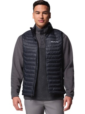 Columbia Powder Pass Hybrid Erkek Siyah Outdoor Yelek WO5066-010
