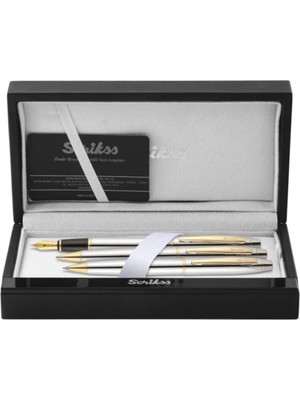 Str Store Noble 35 Dolma Kalemtükenmez Kalemversatil Kalem Takım Krom Altın