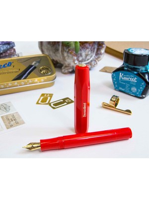 Str Store 10001147 Klasik Sport Dolma Kalem, Medium Uç Kırmızı