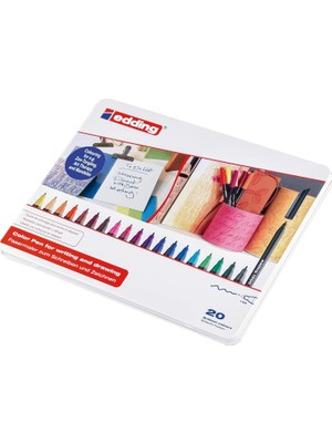 Str Store 1200 Ince Uçlu Keçeli Kalem - 20 Parlak Renkli Set - Yuvarlak Uçlu 1 mm