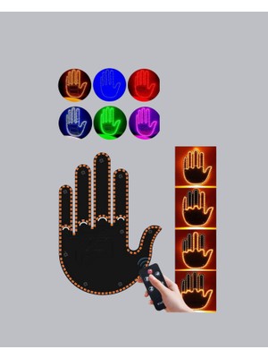 Marsilyan El Hareketiyle Kontrol Edilen 176 LED Amber Güvenlik Lambası