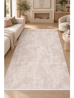Hann Home Collection Aymeri Vizon Özel Ölçü Salon Oturma Odası Koridor Halısı Robot Süpürge Uyumlu Kolay Temizlenebilir A