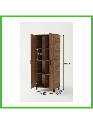 Bezos 8 Gözlü Kiler Dolabı Atlantik 70 cm Arz