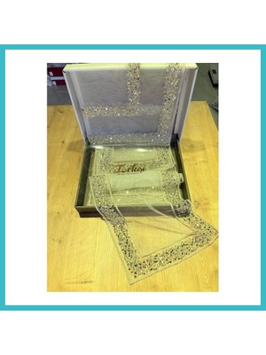 Defne Store Salon Takımı Çeyizlik Hayal Tül Runner Set 5 Parça Hayal Tül Ranır Masa Sehpa Konsol Örtüsü Emona Dfnbez