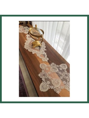 Vintessy Vıntessy Salon Takımı 3 Parça Yemek Masası Örtüsü Sehpa Örtüsü BZS01
