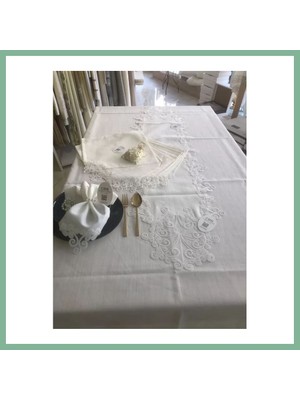 Bşk Virgo Sofra Takımı 26 Parça Anna Model Yemek Takımı Örtüsü Dertsiz 160 x 220 cm Masa Örtüsü BSK2026