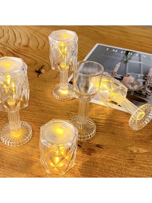 Oktay Sesal 2in1 LED Işıklı Mini Abajur + Işıklı Bardak Gün Işığı LED Masa Lambası Yılbaşı Hediyeleri  Yılbaşı Işıkları
