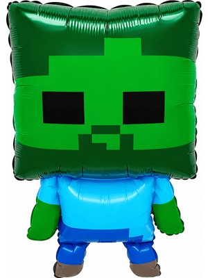Orca Süs Minecraft Temalı Folyo Balon, 44X66CM