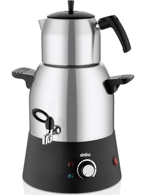 Hace Bazaar Sinbo Elektrikli Semaver - Musluklu Çay Makinesi - 3 Litre Çelik Su Kazanı