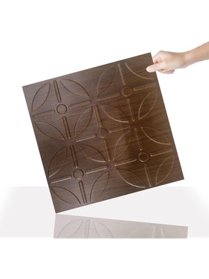 3 Boyutlu Duvar Paneli Kabartmalı Geometrik Yuvarlak Desenli Pvc 41X41 Cm/ 6 Adet /1 M²