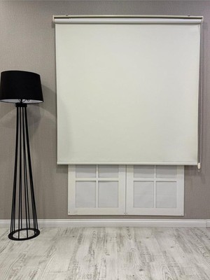 %100 Işık Geçirmez Blackout Stor Perde, Krem, 170 x 260