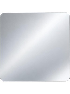 Die Grup 30 x 30 cm Kırılmaz Kendinden Yapışkanlı Kare Ayna, Çerçevesiz Duvar Aynası, Banyo Yatak Odası Antre ve Makyaj Alanı Için