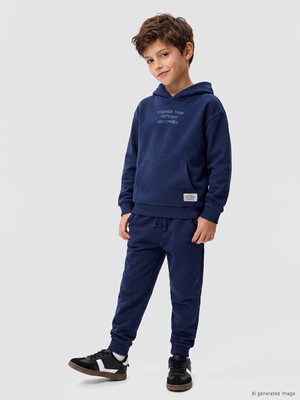 LC Waikiki Lcw Kids Lacivert Yazı Baskılı Erkek Çocuk Takım