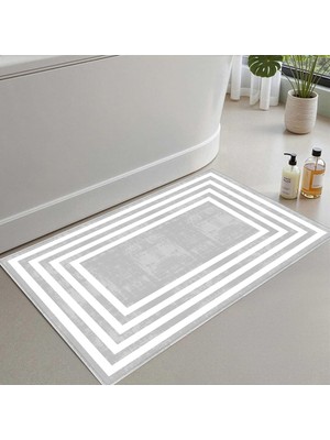 Banyo Paspası, Yumuşak Banyo Halısı, Kaymaz Dot Tabanlı, Su Emici, Makinede Yıkanabilir - 40 x