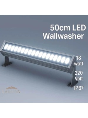 Larviya 50CM 18W LED Wallwasher Beyaz