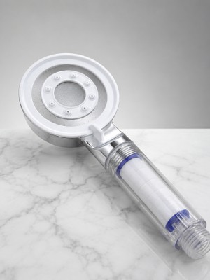 MiraLive Mineral Taşlı Filtreli Duş Başlığı Güçlü Su Basınçlı Banyo Başlığı