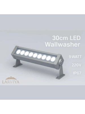 Larviya 30CM 9W LED Wallwasher Beyaz