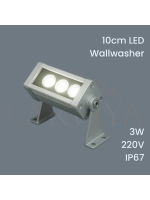 Larviya 10CM 3W Wallwasher Beyaz