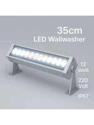 Larviya 35CM 12W LED Wallwasher Beyaz