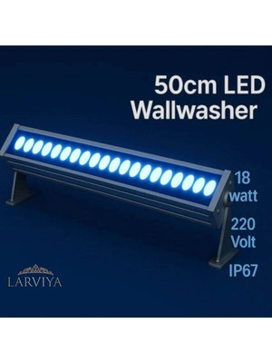 Larviya 50CM 18W LED Wallwasher Mavi