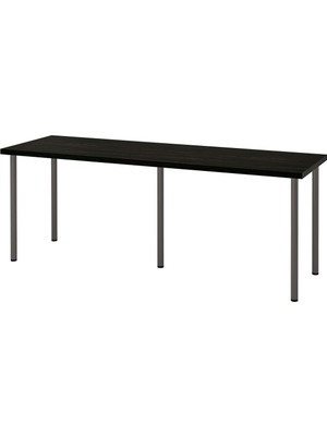 Odea Çalışma Masası, Venge-Koyu Gri, 200X60 cm