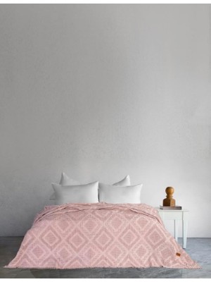Odea CARRO%100 Pamuk Waffle Çift Kişilik Yatak Örtüsü & Pike 240X260 cm Pudra