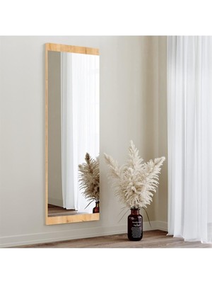 Odea 40X120 Safir Meşe Dekoratif Duvar Salon Koridor Ofis Boy Aynası,safir Meşe