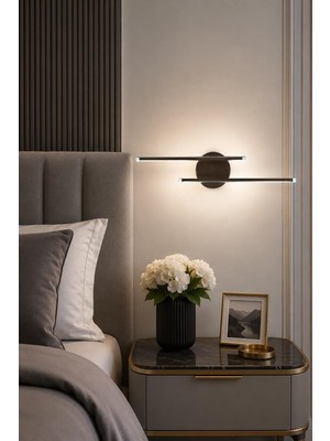 Odea Legacy Sare Aplik Modern Tasarım - Gün Işığı Ledli Banyo - Mutfak - Salon LED Duvar Aplik (Bronz)