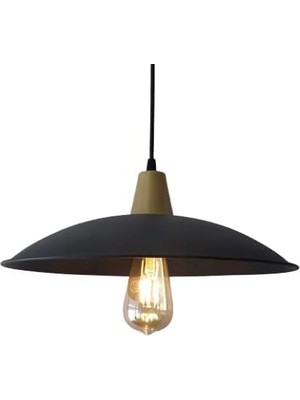 Odea Mylights Retro Metal Avize Siyah Sarı Rustik Avize
