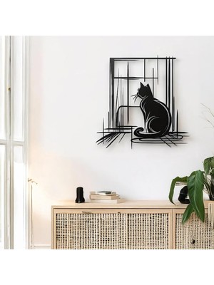 Odea Minimalist Metal Duvar Dekoru – Modern Salon ve Ofis Süsü