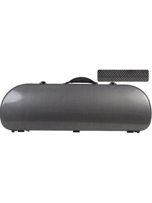 Odea Fiberglas Keman Kılıfı Sokak 4/4 Karbon Görünümlü M-Case + Müzik Çantası