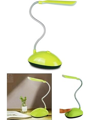Pratik Kullanışlı Bükülebilir LED Masa Lambası Yeşil Mini Masa Lambası